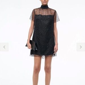 STAUD MINI ILANA DRESS STARDUST ONYX